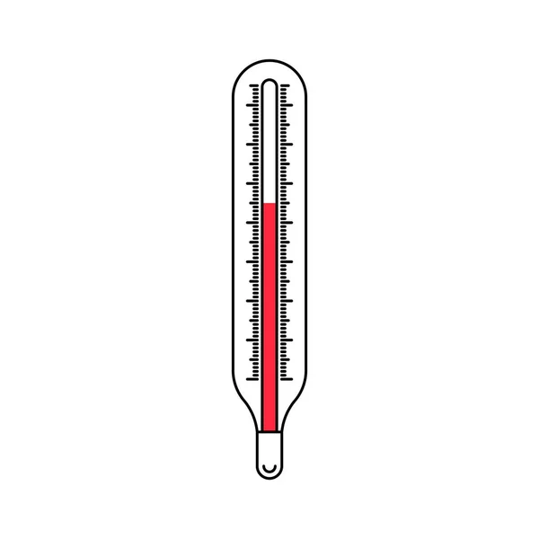 Termometer temperatuur pictogram — Stockvector