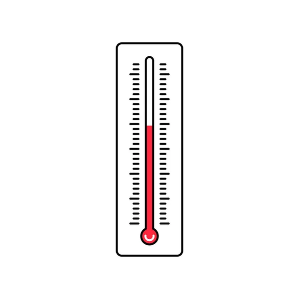 Termometer temperatuur pictogram — Stockvector