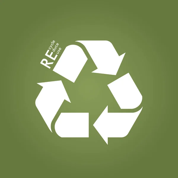 Réutilisation Réduire le recyclage. Illustration vectorielle de consommation consciente . — Image vectorielle