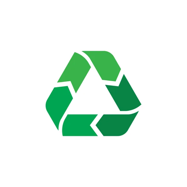 Logo de recyclage des ordures vectorielles. Réutilisation réduire le recyclage. — Image vectorielle