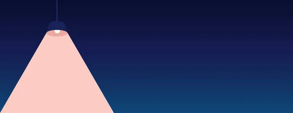 Baner internetowy w stylu Pantone 2020 z żyrandoliem z różowym światłem. — Wektor stockowy