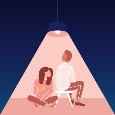 İlişkiler konsepti. Karmaşık çift ilişkisi sorunu.