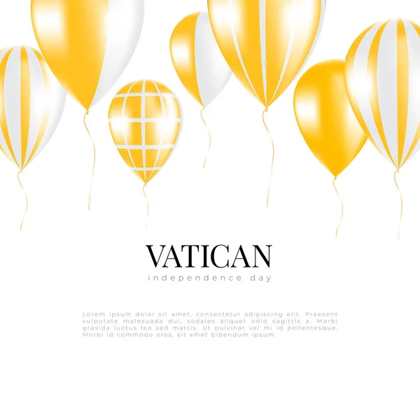 11 de febrero del día de la fundación de la Ciudad del Vaticano — Vector de stock