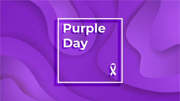 stock vector Purple Day epilepsy awareness epilepsy day March 26