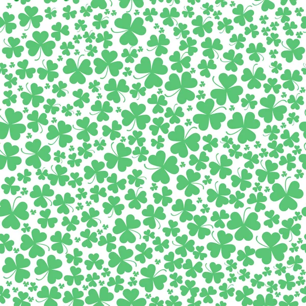 Fundo trevo vetor sem costura para St. Patricks Day —  Vetores de Stock