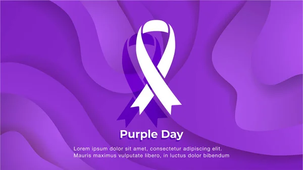 Purple Day Epilepsie Bewusstsein Epilepsie Tag 26. März — Stockvektor