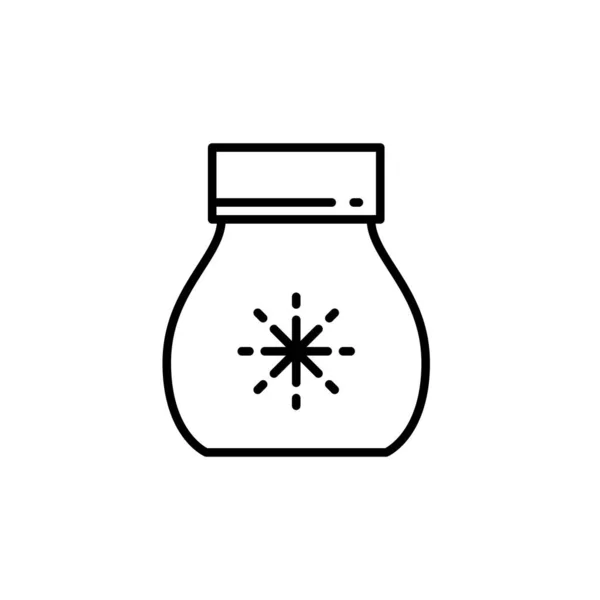 Vector frozen food bag icon outline illustration — Διανυσματικό Αρχείο