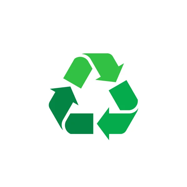 Logotipo de reciclagem de lixo vetorial. Reutilização reduzir a reciclagem. — Vetor de Stock