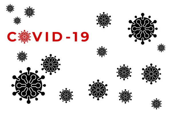 Éclosion pandémique de coronavirus covid-19 2019-nCoV bannière de quarantaine — Image vectorielle