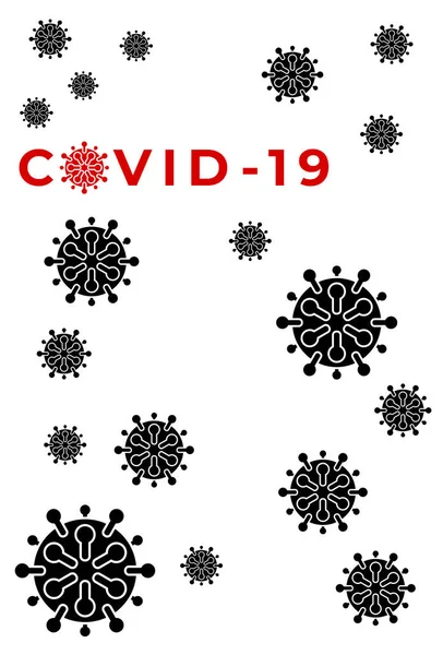 Brote de coronavirus pandémico covid-19 2019-nCoV quarantine banner — Vector de stock