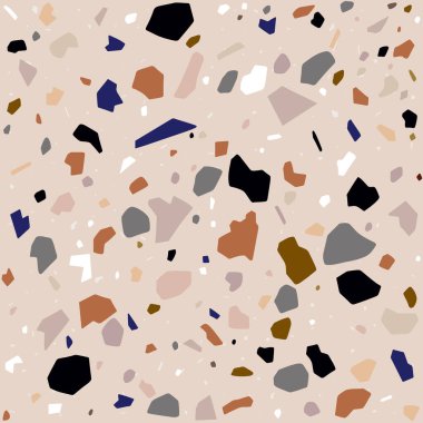 Klasik İtalyan tarzında bir terrazzo dokusu.