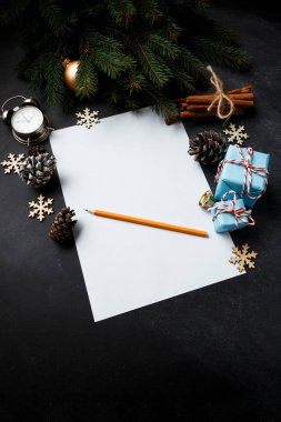 Noel kompozisyon. Yeni yıl hediyeleri kağıt co için tebrik kartı