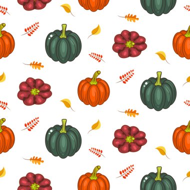 Sonbaharda hasat sorunsuz vektör desen.