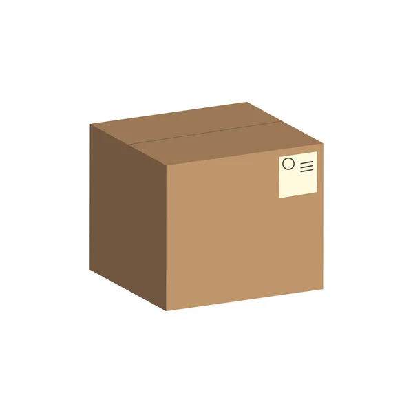 Paquete caja de papel vector . — Vector de stock