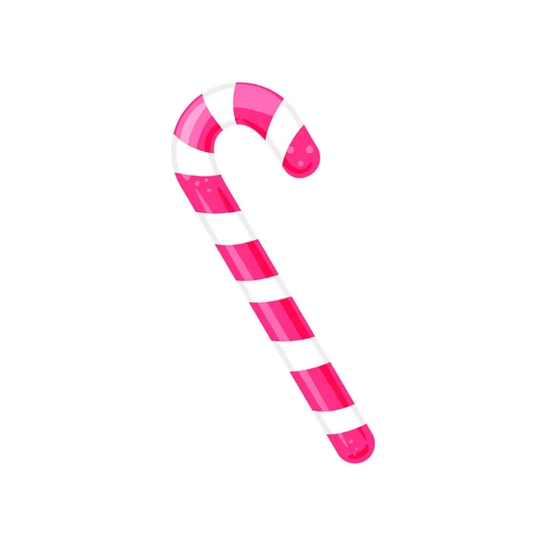 Caramel candy cane vector icon. — Stock Vector