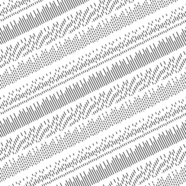 Diagonal stitches vector seamless monochrome pattern. — Stock Vector