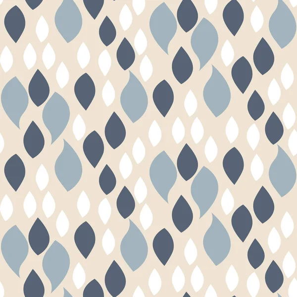 Azul abstracto sobre patrón de pétalos beige . — Vector de stock