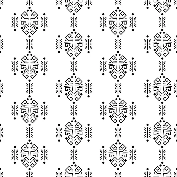 マヤ スタイル飾りシームレスなベクトル パターン. — ストックベクタ