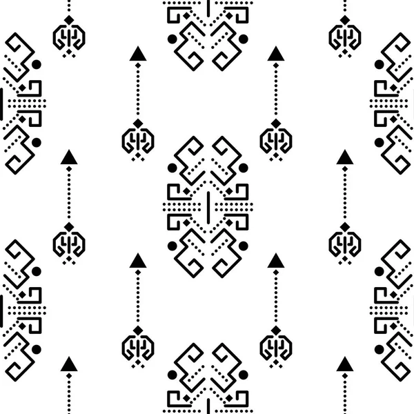 Etnik kabile süsleme sorunsuz vektör desen.