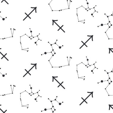 Yay takımyıldızı sorunsuz vektör desen.