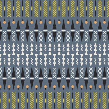 Etnik seamless modeli. Aztek kumaş tasarım.