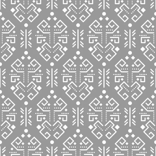 Ornamento tribal patrón vectorial sin costuras . — Archivo Imágenes Vectoriales