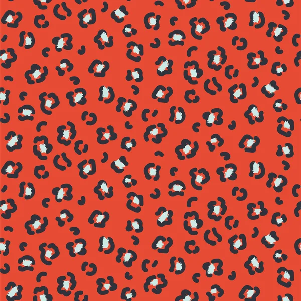 赤い動物チーター抽象的なシームレス パターン. — ストックベクタ