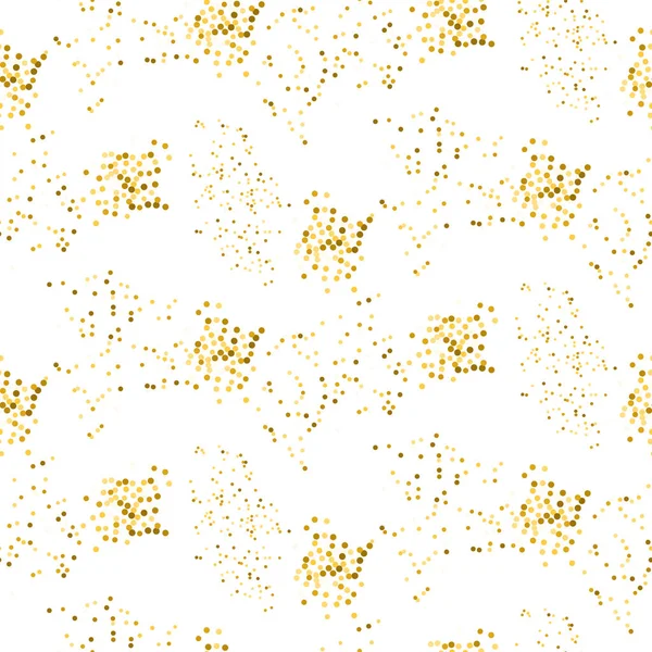 黄金珠光砂无缝矢量模式. — 图库矢量图片
