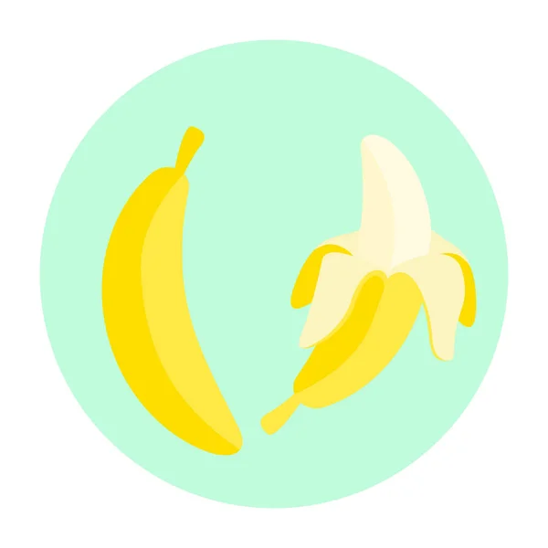 Cartoon banana fruit vector. — Stock Vector