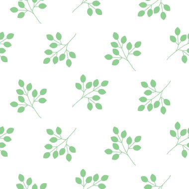 Küçük yaprakları sorunsuz vektör desen.