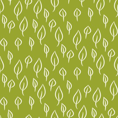 Yeşillik çizgi kesintisiz vektör deseni.