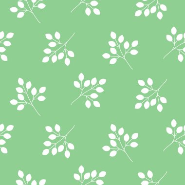 Küçük yaprakları sorunsuz vektör desen.