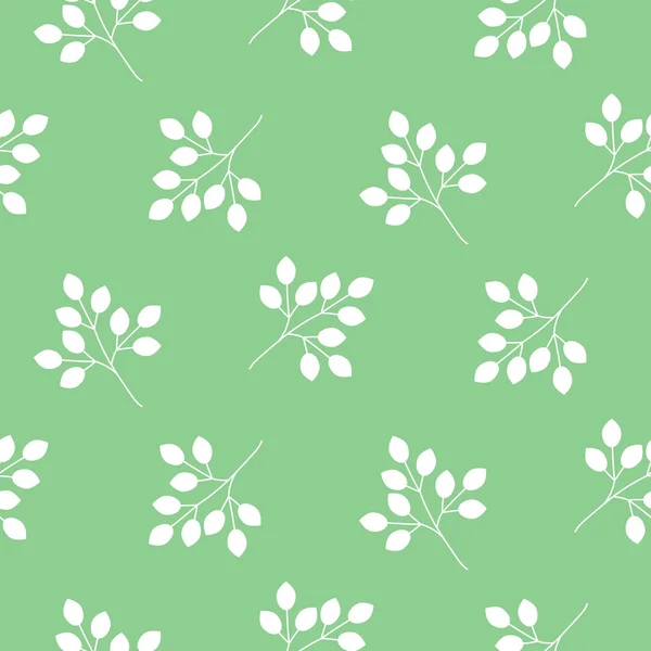 Small leaves seamless vector pattern. — Stock Vector