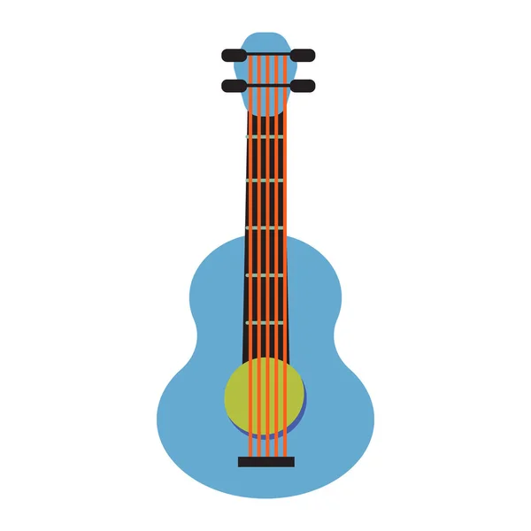 Pop-art gitár rajzfilm vektoros illusztráció. — Stock Vector