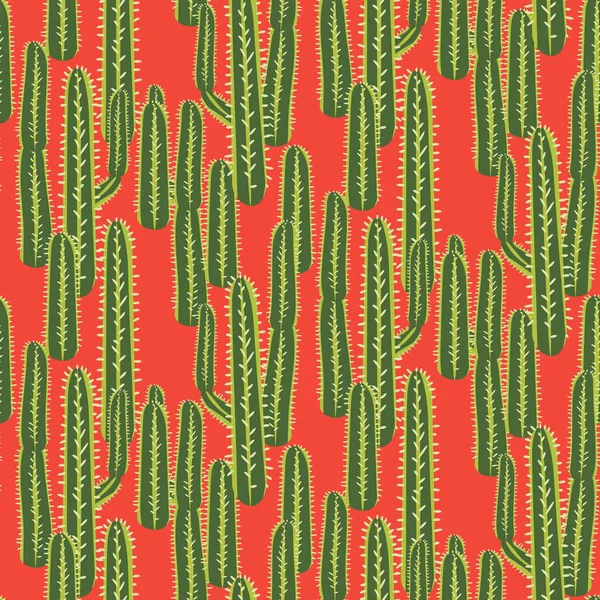 Cactus planta vetor sem costura padrão. Abstrato deserto natureza tecido impressão . —  Vetores de Stock