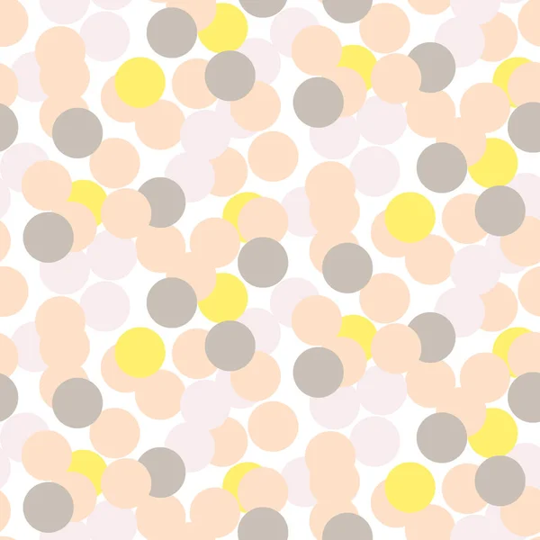 Confetti pale pink and grey seamless vector background. — Stock Vector