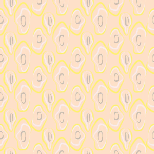 シームレスなベクトル パターンをタイルのモザイク オーバル ラフ. — ストックベクタ