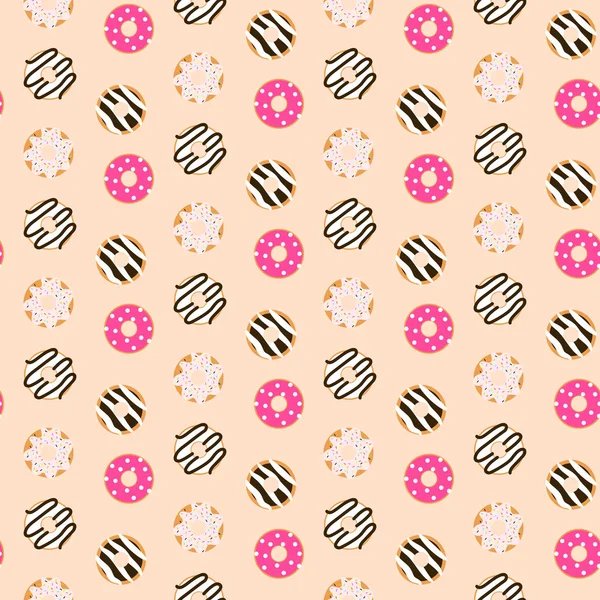 Sorunsuz vektör desen tatlı sırlı çörek.