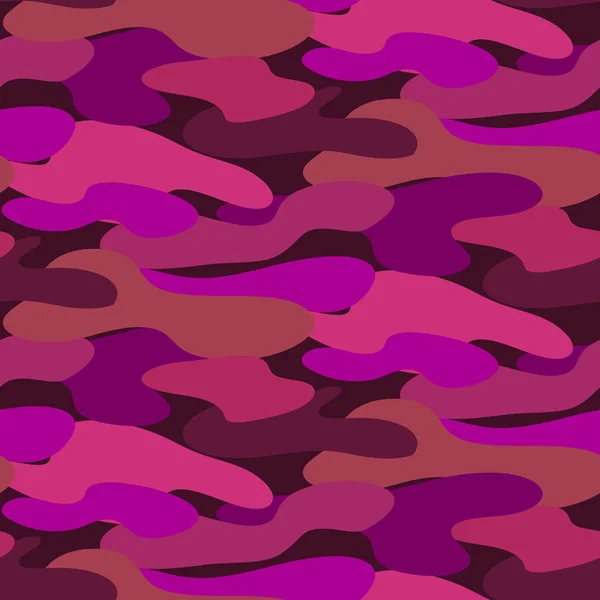 ピンク迷彩シームレスなベクトル パターン. — ストックベクタ