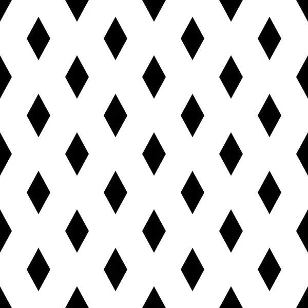 Sorunsuz rhombs geometrik siyah-beyaz desen. — Stok Vektör
