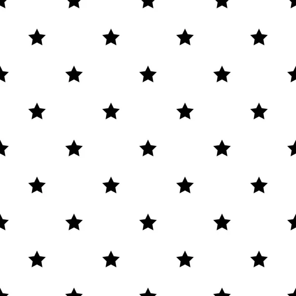 Черно-белый бесшовный узор в форме звезды . — стоковый вектор