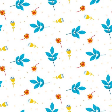 Şirin mavi çırpı ve Dikişsiz desen bırakır.