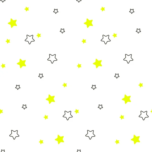Star shape blue and green seamless kid pattern. — Stock Vector