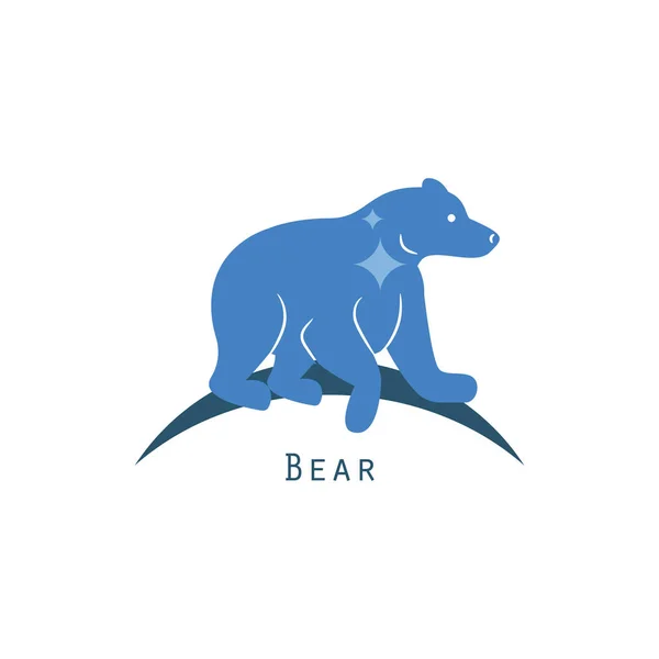 Polar bear logo concept vector. — Stock Vector