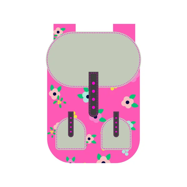 ピンクのバックパックのベクトル図. — ストックベクタ
