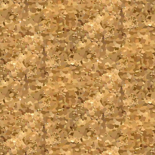 Vector gouden glitter zand naadloze achtergrond. — Stockvector