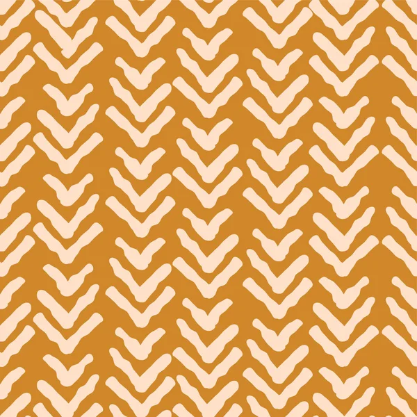 Herringbone couleur moutarde rugueuse motif vectoriel sans couture . — Image vectorielle
