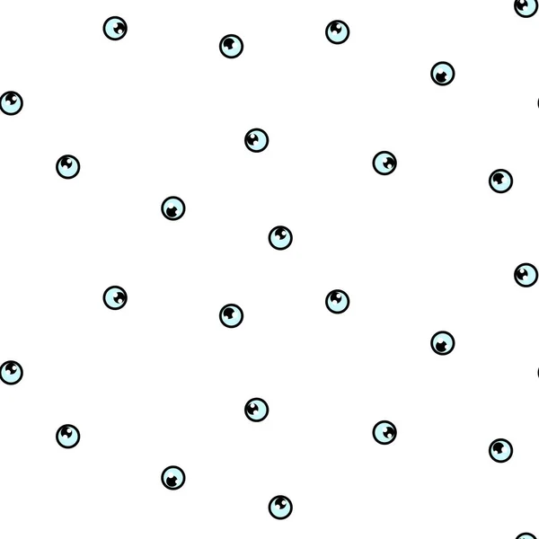 Eyeball plezier naadloze vector patroon. — Stockvector