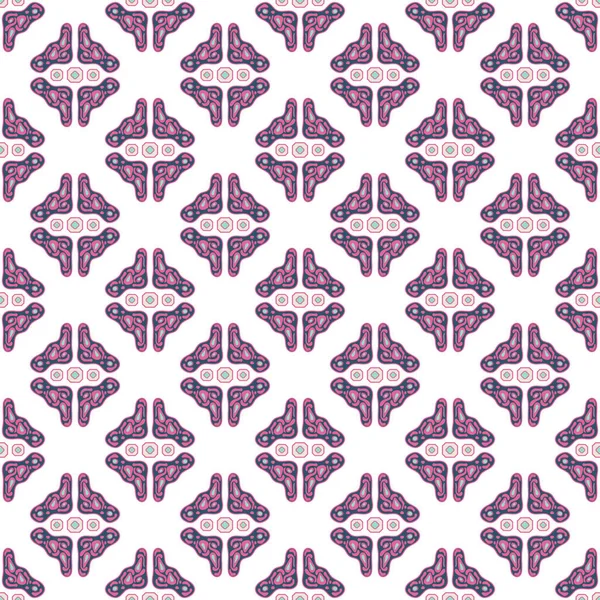 Ornamento formas decoradas patrón de vectores sin costura . — Archivo Imágenes Vectoriales
