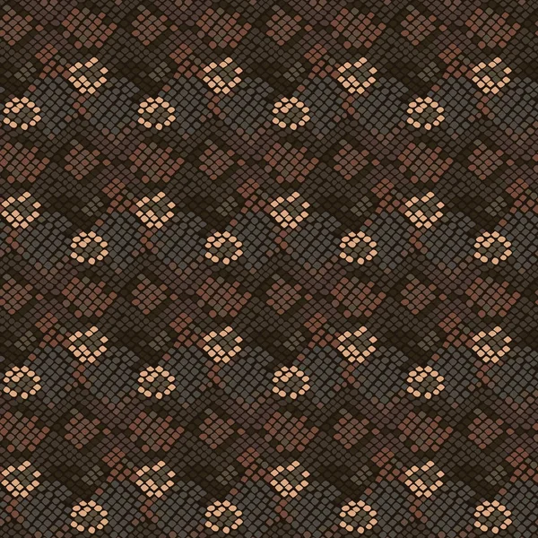 Camouflage slang vlekken naadloze vector patroon. — Stockvector